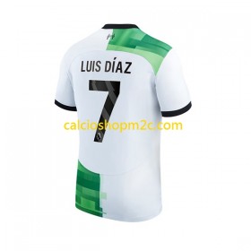 Liverpool Luis Diaz 7 Maglia Trasferta 2023/2024 Manica Corta